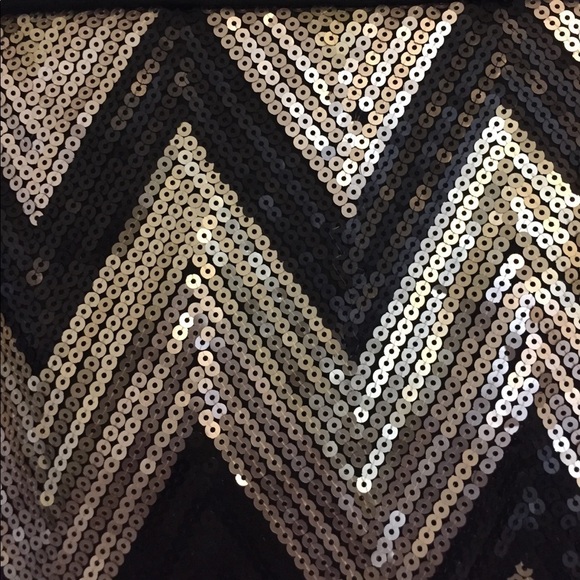 Black Mini Sequin Skirt - Picture 3 of 5